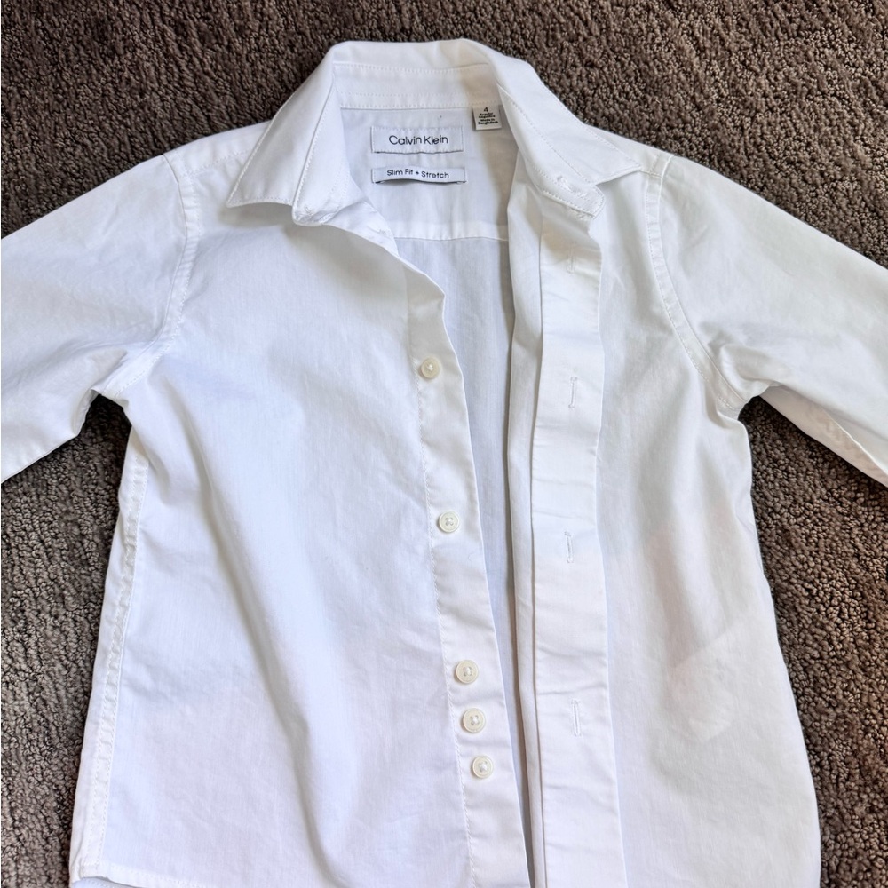 Calvin Klein White Button Down Shirt Classic Design - Picture 3 of 4